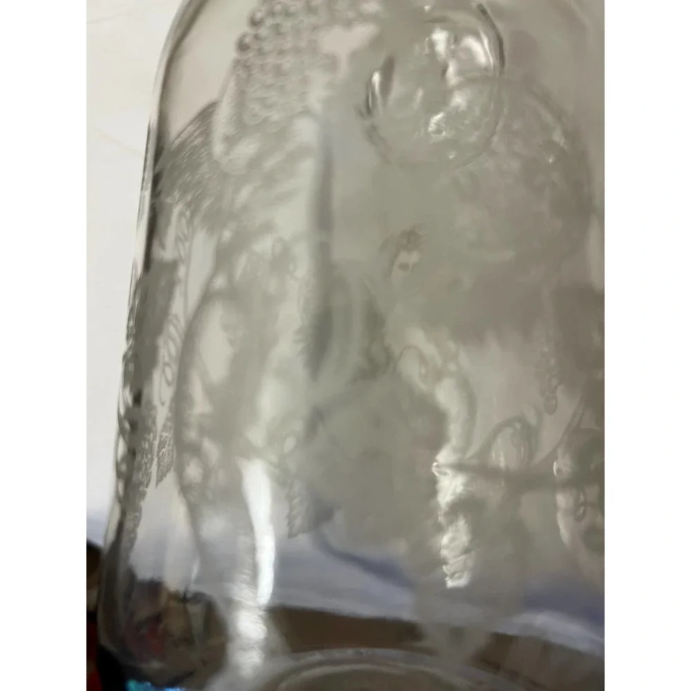 Norman Kosarin 1989 Paul Mason‎ Vineyards Etched Angels Glass Carafe